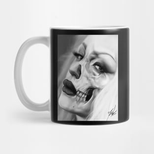 Yeb1 Art Half Dead Chicano Art California Style Mug